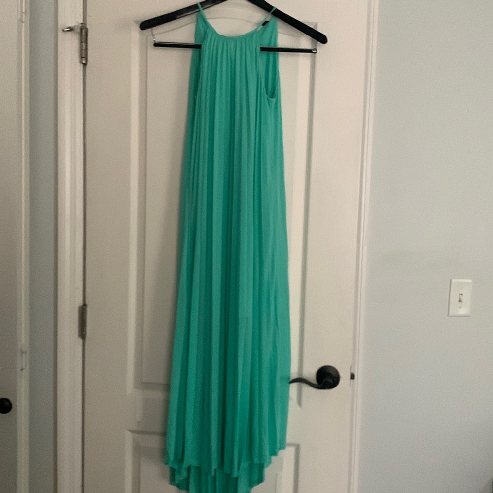 Silk like mint green purchased for a wedding. Purchased at a mall dress 👗 shop.